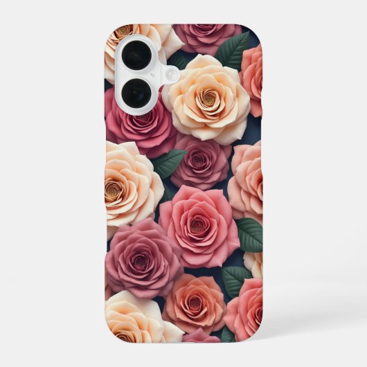 Roos iPhone case 16 Hoesje (Achterkant)