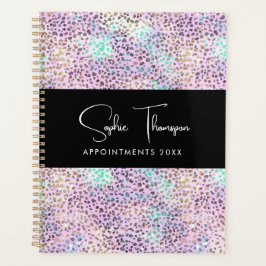 Roos irdescent glitter Nieuwjaar Planner