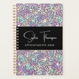 Roos irdescent Leopard glitter nieuw jaar Planner