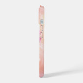 Roos is een Roos - Roze Roos op een roze achtergro iPhone 15 Case (Linkerkant)