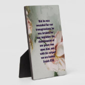 Roos Isaiah Quote 53:5 Fotoplaat (Zijkant)