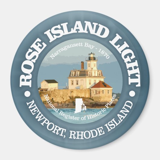 Roos Island Light Magneet (Voorkant)