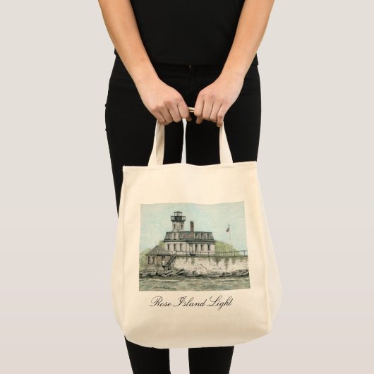 ROOS ISLAND LIGHT NEWPORT RI CANVAS TAS (Voorkant (product))