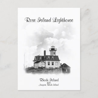Roos Island Lighthouse - Newport, Rhode Island Briefkaart