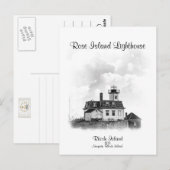 Roos Island Lighthouse - Newport, Rhode Island Briefkaart (Voorkant / Achterkant)