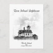 Roos Island Lighthouse - Newport, Rhode Island Briefkaart (Voorkant)
