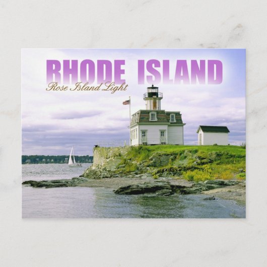 Roos Island Lighthouse, Newport, Rhode Island Briefkaart (Voorkant)