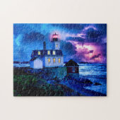 Roos Island Lighthouse - Newport RI Jigzaag Puzzle Legpuzzel (Horizontaal)