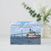Roos Island Lighthouse, Rhode Island Briefkaart (Staand voorkant)