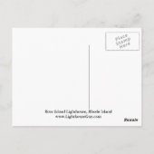 Roos Island Lighthouse, Rhode Island Briefkaart (Achterkant)