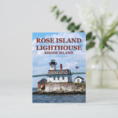 Roos Island Lighthouse, Rhode Island Briefkaart (Staand voorkant)