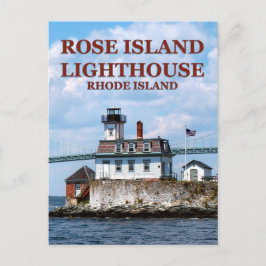 Roos Island Lighthouse, Rhode Island Briefkaart
