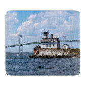 Roos Island Lighthouse, Rhode Island Cutting Board Snijplank (Voorkant)