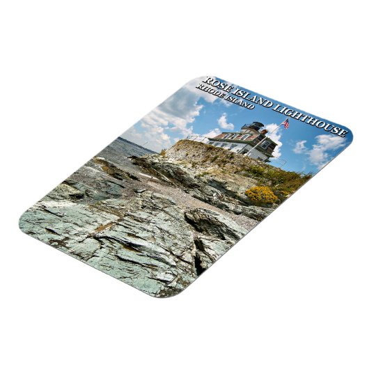 Roos Island Lighthouse, Rhode Island Magneet (Linkerzijde)