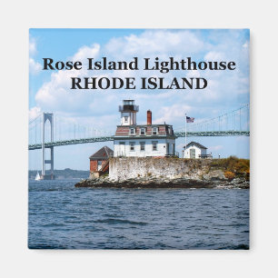 Roos Island Lighthouse, Rhode Island Magnet