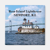 Roos Island Lighthouse, Rhode Island Magnet (Voorkant)