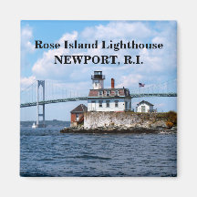 Roos Island Lighthouse, Rhode Island Magnet