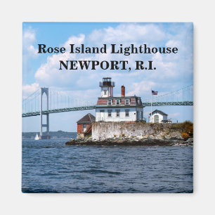 Roos Island Lighthouse, Rhode Island Magnet