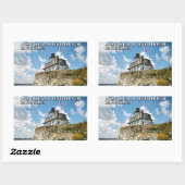 Roos Island Lighthouse, Rhode Island Rechthoekige Sticker (Vel)