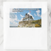 Roos Island Lighthouse, Rhode Island Rechthoekige Sticker (Tas)