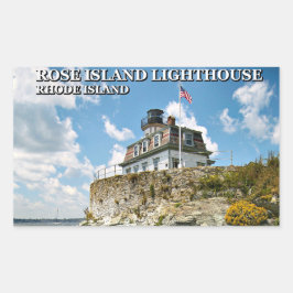 Roos Island Lighthouse, Rhode Island Rechthoekige Sticker