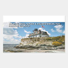 Roos Island Lighthouse, Rhode Island Rechthoekige Sticker