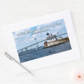 Roos Island Lighthouse, Rhode Island Rechthoekige Sticker (Envelop)