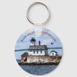 Roos Island Lighthouse, Rhode Island Sleutelhanger