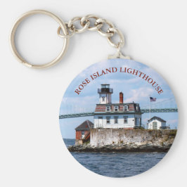 Roos Island Lighthouse, Rhode Island Sleutelhanger