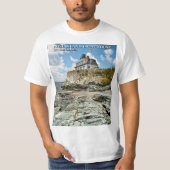 Roos Island Lighthouse, Rhode Island T-shirt (Voorkant)
