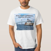 Roos Island Lighthouse, Rhode Island T-Shirt (Voorkant)