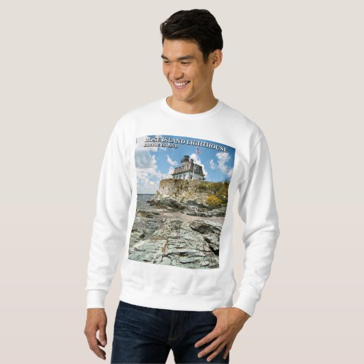 Roos Island Lighthouse, Rhode Island Trui (Voorkant volledig)