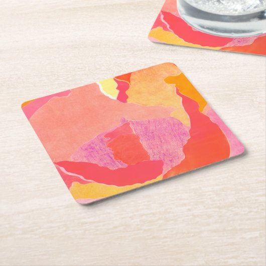 ROOS IV KARTONNEN ONDERZETTERS (Schuin)