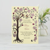 Roos/ivoor van de levensuitnodiging (v) kaart (Staand voorkant)