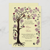 Roos/ivoor van de levensuitnodiging (v) kaart (Voorkant / Achterkant)