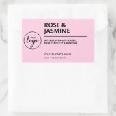 Roos Jasmine Scent Pink Soy Candle Labels (Tas)