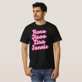 Roos Jisoo Lisa Jennie Mem's T-Shirt (Voorkant volledig)