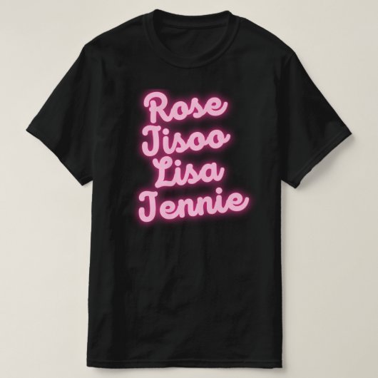 Roos Jisoo Lisa Jennie Mem's T-Shirt (Design voorkant)