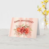 Roos Jubileum Kaart (Gele Bloem)