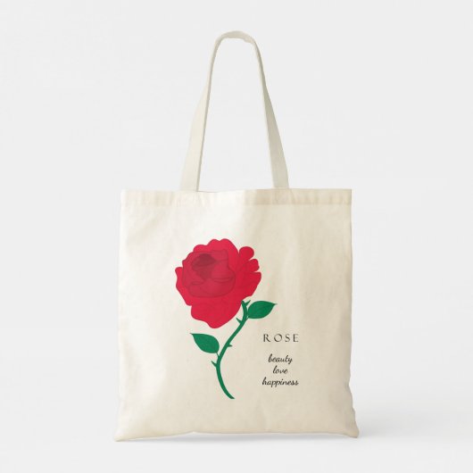Roos June Birth Month Flower Bag Tote Bag (Achterkant)