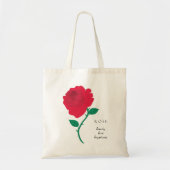 Roos June Birth Month Flower Bag Tote Bag (Voorkant)