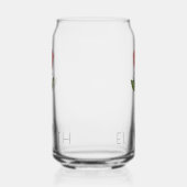 ROOS Juni Geboorte Bloem Aangepaste Naam Blikvorm Glas (Rechts)