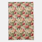 Roos Junk Journal Page Theedoek (Verticaal)