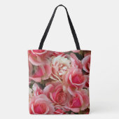 Roos Juxtapose  bloemmotief Tote Bag (Achterkant)