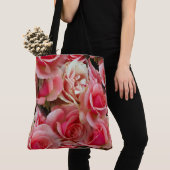 Roos Juxtapose  bloemmotief Tote Bag (Dichtbij)
