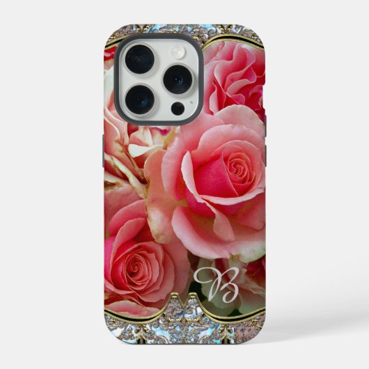 Roos Juxtapose Monogram iPhone Hoesje (Achterkant)