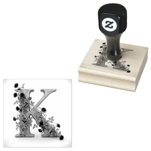 Roos "K" Rubberstempel (Gestempeld)