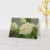 Roos kaart met tekst (Gele Bloem)