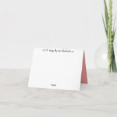 Roos kaart Red Rose Aangepast Wenskaart (Achterkant)