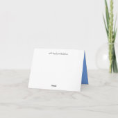 Roos Kaarten Blauwe Bloemen Op Maat Wenskaart (Achterkant)